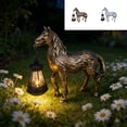 thumbnail image 1 of Bowayaoa Solar Powered Horse Decor Lamp, Resin Outdoor Garden Ornament, Waterproof Landscape Light for Patio, Yard, Lawn & Home Decoration, 1 of 7