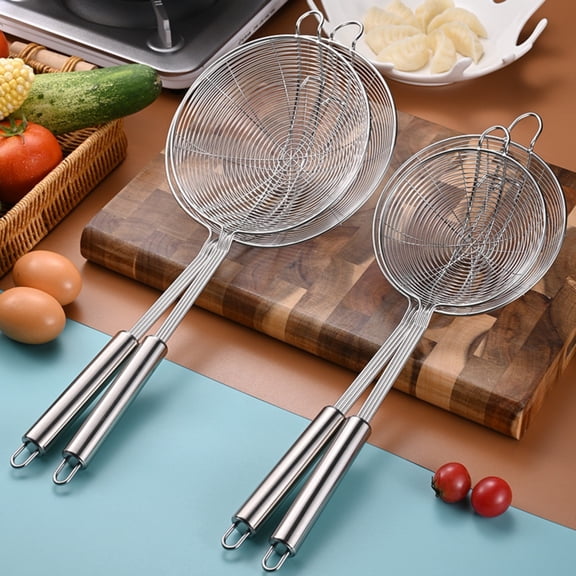 Bowayaoa Stainless Steel Slotted Cooking Spoon, Metal Chef Strainer Utensil For Cooking, Serving, And Mixing, The Dishwasher Safe Kitchen Tool, Long Spoon With Holes