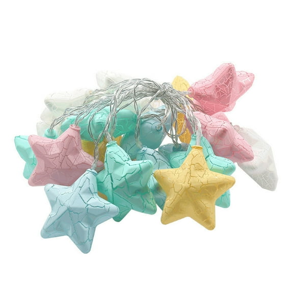 Bowayaoa Star String Lights Battery Operated Christmas Star Lights 20 LED 9.84ft Star Fairy Lights Led Lights for Bedroom Kids Tent Garden Balcony Christmas Décor