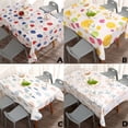 thumbnail image 1 of Bowayaoa Waterproof Oil-Proof PVC Tablecloth, 35×54 Inches Wrinkle Resistant Dining Table, Non-Slip Decorative Table Cloth for Kitchen Dining Room Outdoor Patio Home Decor, 1 of 3