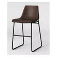 thumbnail image 1 of Bowden Faux Leather Counter Stool in Brown, 1 of 2