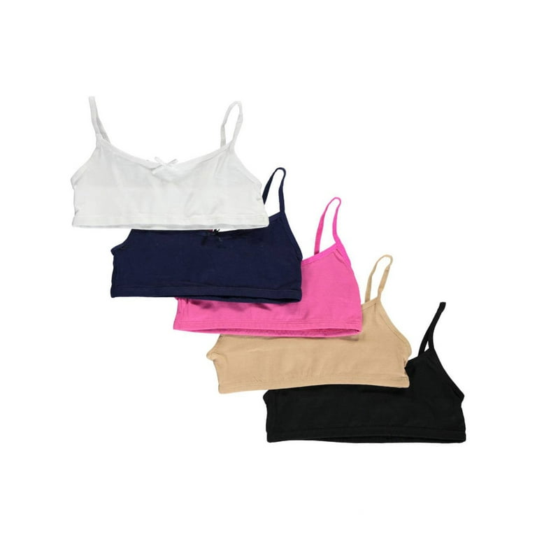 Bowed Comfort 5-Pack Training Bras (Sizes 30 - 34)