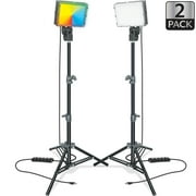 Bower 2-Pack LED Kit RGB, White & Special Effects for Brilliant Content Creation