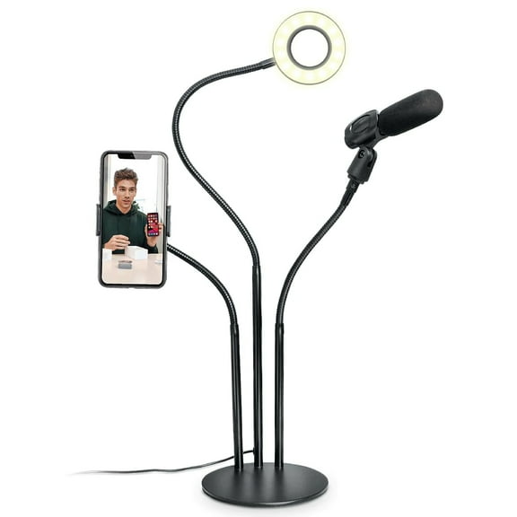 Bower 24" LED Flexible Ring Light Kit with Phone Holder