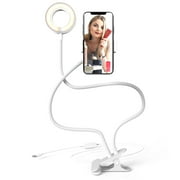 Bower 24-inch Flexible LED Ring Light Desk Clip