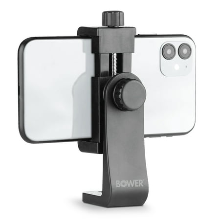 Bower 360 Degree Phone Rotation Tripod Mount for Landscape and Portrait Mode, Black