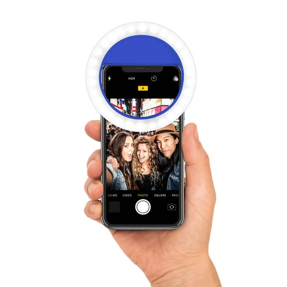 Bower Clip On Ring LED Light, Blue