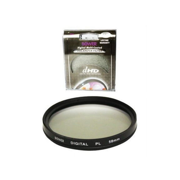 bower fp58cc digital high-definition 58mm circular polarizer filter