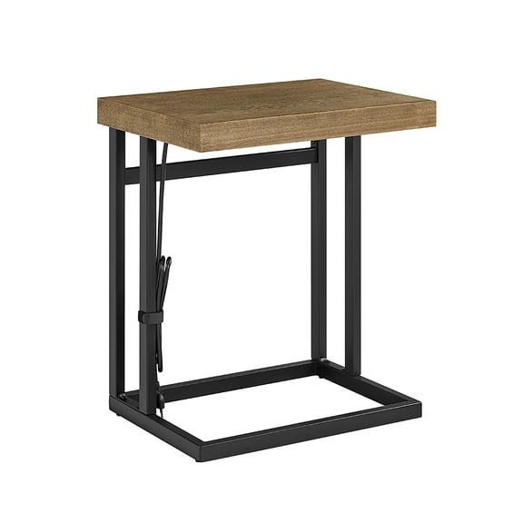 Bower Home Wood and Metal Large C-Table with Charging