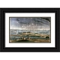 thumbnail image 1 of Bower, John 18x13 Black Ornate Wood Framed with Double Matting Museum Art Print Titled - Bombardment of Fort Mchenry, 1 of 4