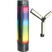 Bower Multifunction Tri Fold RGB LED Light for Videos and More, Black