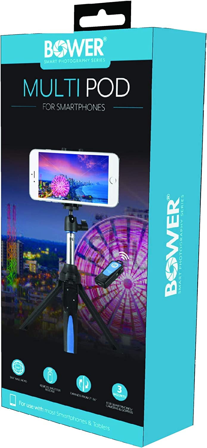 Bower Multipod 6in1 Tripod Selfie Stick with Remote Shutter for