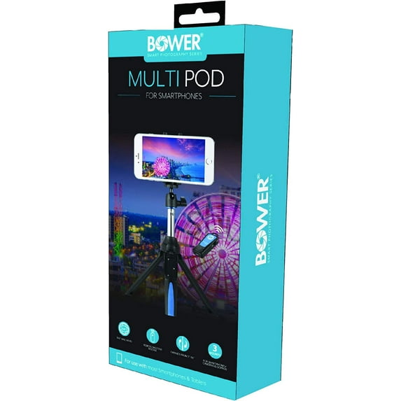Bower Multi Selfie Tripod w/ Phone & GoPro Mount for Vlogging