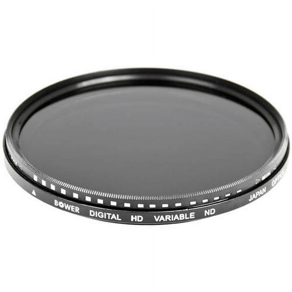 Bower Variable 8-Stop Neutral Density (ND) Filter for SLR & DSLR Cameras, 77mm