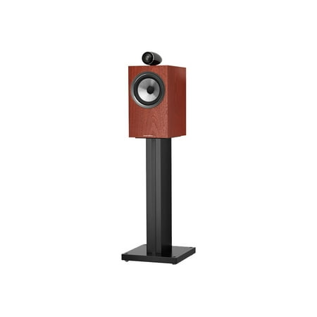 Bowers & Wilkins - 700 Series 2-way Bookshelf Speaker w/ Tweeter on top, 6.5" midbass (pair) - Rosenut