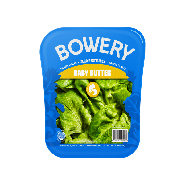Bowery Farming Baby Butter Lettuce, 4 oz Clam Shell, Fresh Salad Lettuce