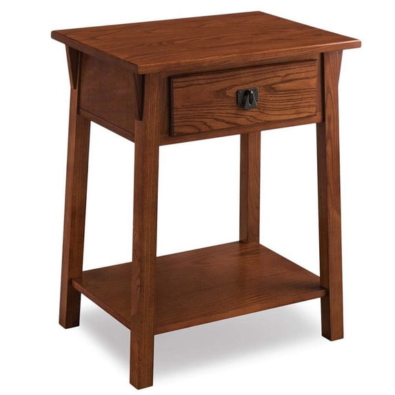 Bowery Hill 1 Drawer Nightstand in Russet