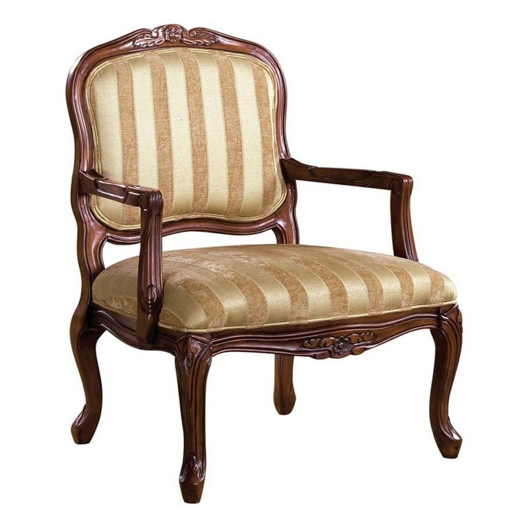 Bowery Hill 18'' Transitional Fabric/Wood Padded Accent