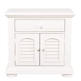thumbnail image 1 of Bowery Hill 2 Door 1 Drawer Nightstand in White, 1 of 7