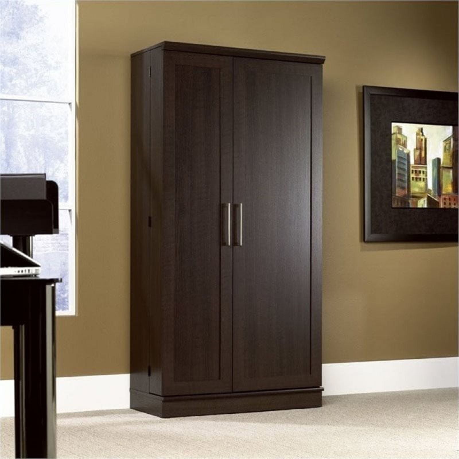 Bowery Hill Dakota Oak 2 Door Jumbo Storage Cabinet, 71.18" H x 35.3" W x 17" D