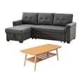thumbnail image 1 of Bowery Hill 2-Piece Set with Reversible Sleeper Sofa & Coffee Table, 1 of 14