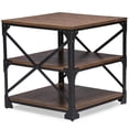 thumbnail image 1 of Bowery Hill 24" Square End Table in Brown and Bronze, 1 of 2