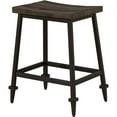 thumbnail image 1 of Bowery Hill 25" Counter Stool in Distressed Walnut (Set of 2), 1 of 3