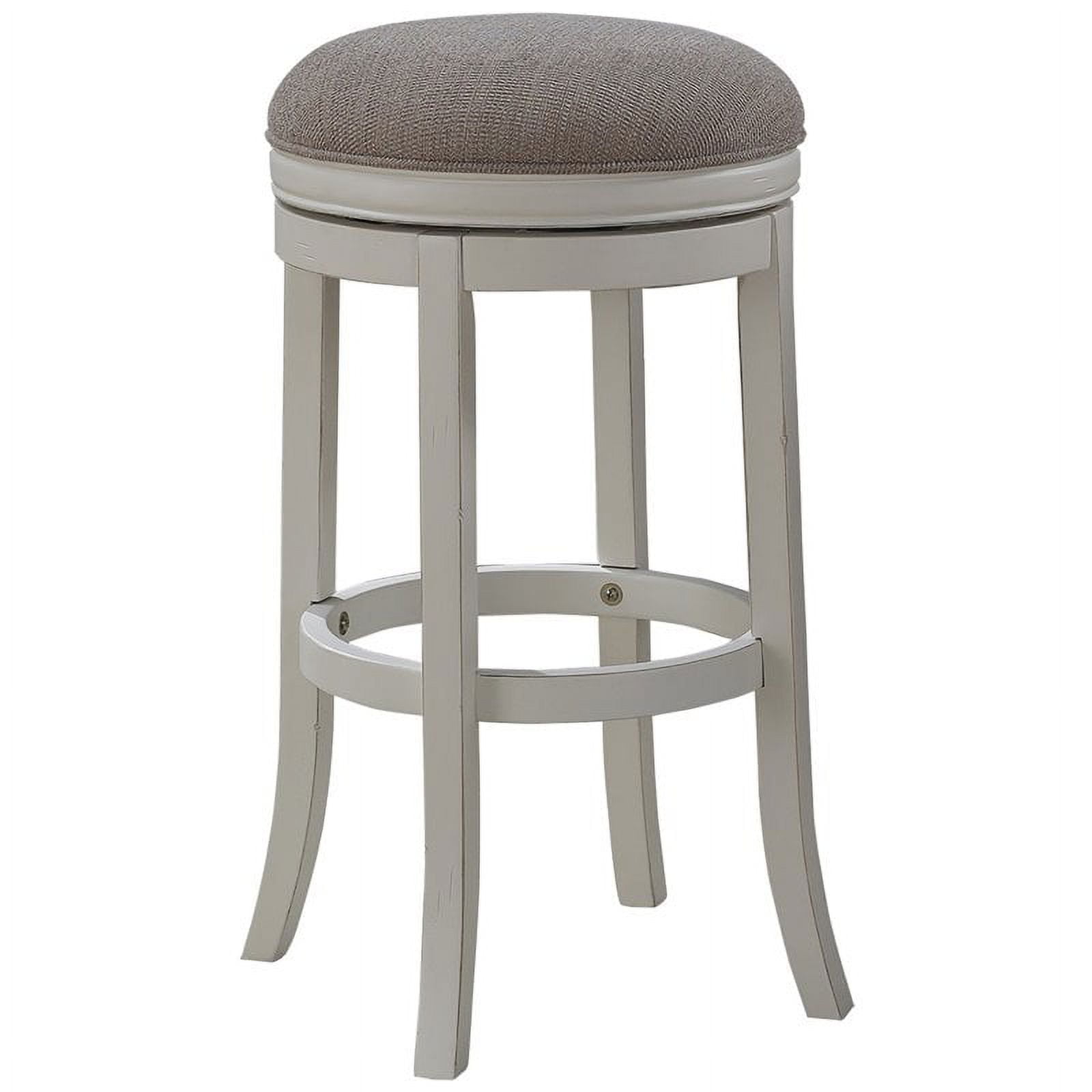 Bowery Hill 26" Transitional Wood/Fabric Backless Counter Stool in