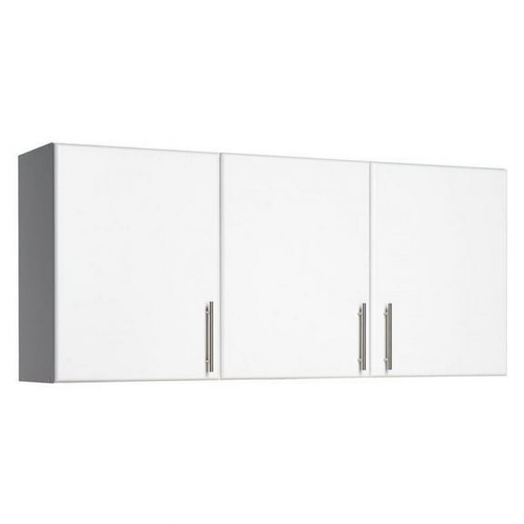 Bowery Hill Elite 54" White 3-Door Wall Storage Cabinet