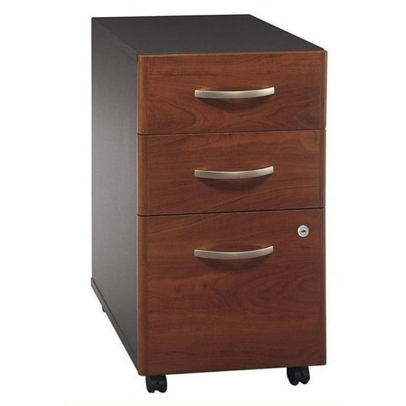 Bowery Hill 3 Drawer Mobile Pedestal in Hansen Cherry