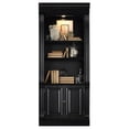 thumbnail image 1 of Bowery Hill 3 Shelf Bookcase in Black with Reddish Brown Rub Though, 1 of 2