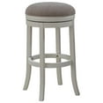 thumbnail image 1 of Bowery Hill 30" Backless Bar Stool in Distressed Antique White, 1 of 3
