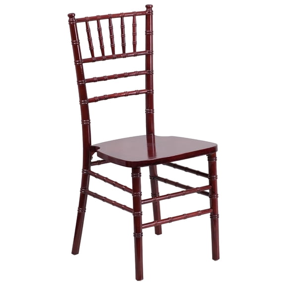 Bowery Hill 36.25''H Transitional Wood Chiavari Dining Chair in Mahogany