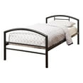 thumbnail image 1 of Bowery Hill 42.25" x 78.25" Modern Metal Twin Size Bed in Black, 1 of 2