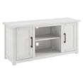 thumbnail image 1 of Bowery Hill 48" Rustic Low Profile TV Stand in Whitewash Finish, 1 of 15