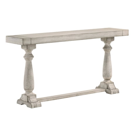 Bowery Hill 59-Inch Antique White Wood Finish Console Table Finish