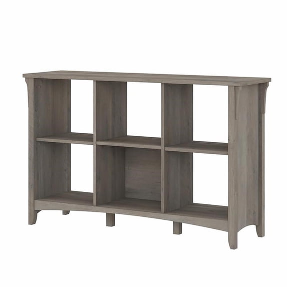 Bowery Hill 6 Cube Organizer in Driftwood Gray - Engineered Wood