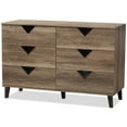 thumbnail image 1 of Bowery Hill 6 Drawer Double Dresser in Light Brown, 1 of 10