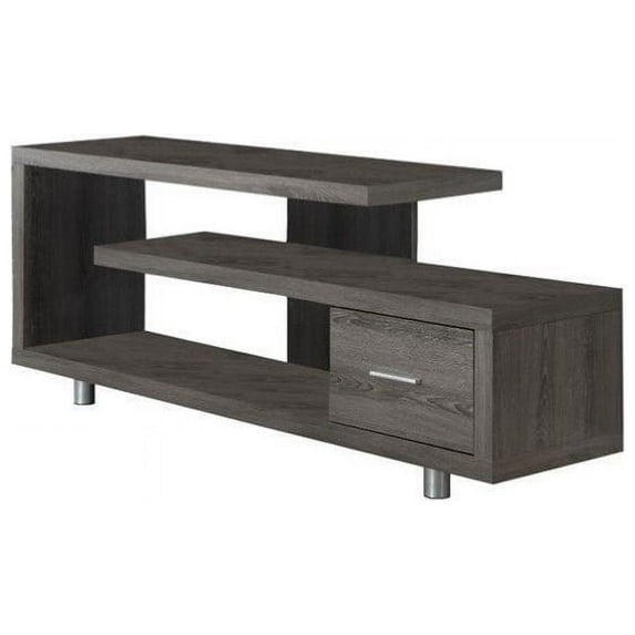 Bowery Hill 60" TV Console in Dark Taupe