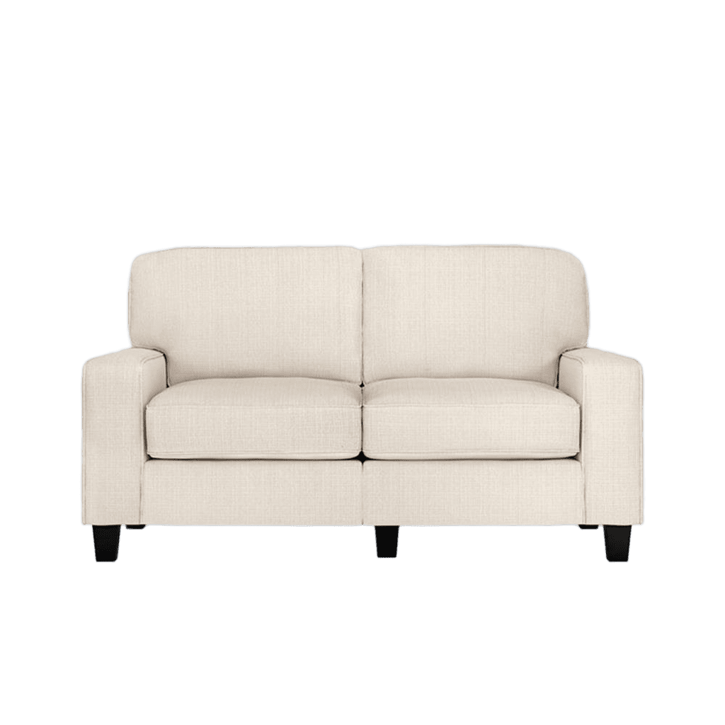 Bowery Hill 61" Track Arm Sofa Loveseat with Removable Covers Buckwheat