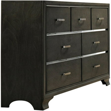 Bowery Hill 7 Drawer Dresser in Gray