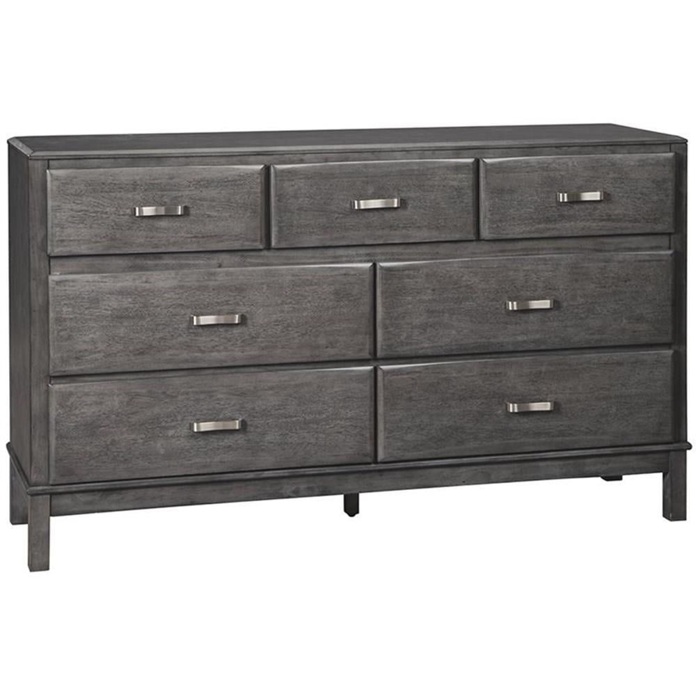 Gray 7-Drawer Dresser with Dovetail Construction