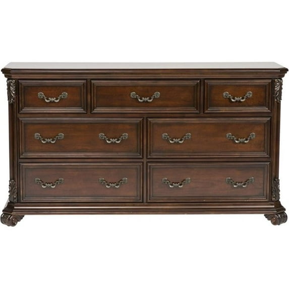 Bowery Hill 7 Drawer Dresser in Mahogany