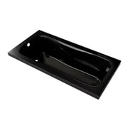 Bowery Hill 72x36 Acrylic Drop-In Bathtub w/ Classic Interior & Molded Armrests