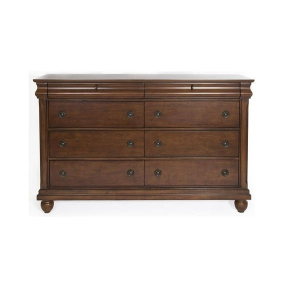 Bowery Hill 8 Drawer Dresser in Cherry