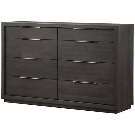 Bowery Hill 8 Drawer Dresser in Distressed Basalt Gray