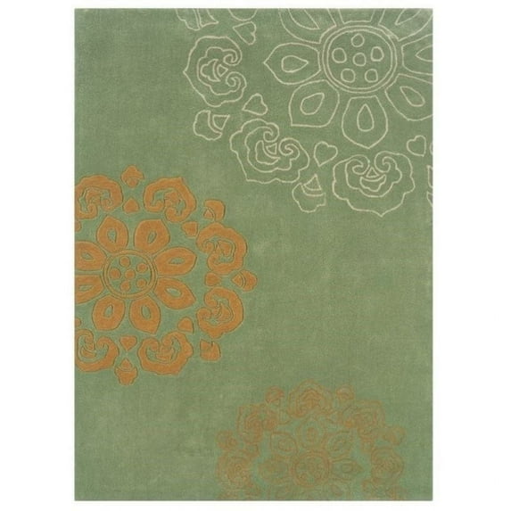 Bowery Hill 8' x 10' Hand Tufted Rug in Pale Green