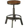 thumbnail image 1 of Bowery Hill Adjustable Counter Stool in Brown and Gray (Set of 2), 1 of 1