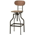 thumbnail image 1 of Bowery Hill Adustable Steel Swivel Bar Stool in Rust, 1 of 8