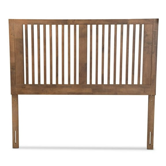Bowery Hill Ash Walnut Finished Wood Full Size Headboard